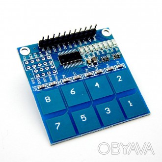 Сенсорная клавиатура для Arduino тип TTP 226 работает по принципу легкого прикос. . фото 1