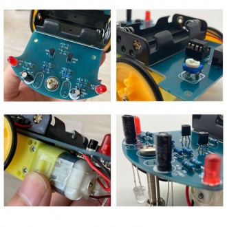  Электронный радиоконструктор для пайки по сборке умного автомобиля, который сам. . фото 5