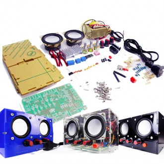  Радиоконструктор для пайки компонентов акустическая система на 2 динамика с про. . фото 2