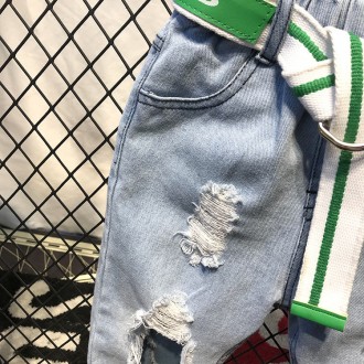 ✅В НАЛИЧИИ✅
✍? Очень крутые джинсы с рванками и потертостями
✍?материал -джинс, . . фото 2