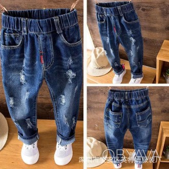 ✅В НАЛИЧИИ✅
✍?Стильный джинсы с небольшими потертостями
✍?талия на резинке
✍?мат. . фото 1