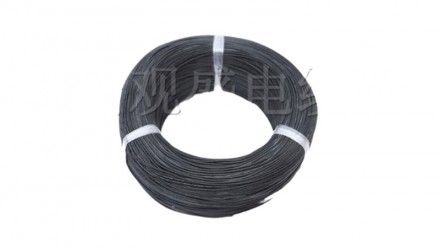  Изолированный кабель многожильный силикон 26AWG UL3239 3kV 180C черный 1м.. . фото 2