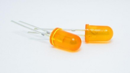  Светодиод LED F5 Ф5 5мм оранжевый.. . фото 3