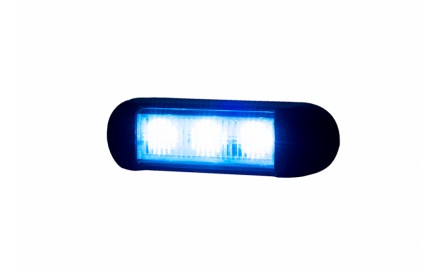 Проблесковый сигнальный маячок синий LDO 2676 12 V-24 V. . фото 4