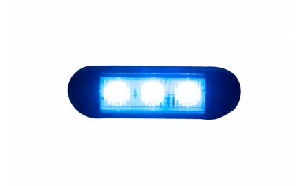 Проблесковый сигнальный маячок синий LDO 2676 12 V-24 V. . фото 2