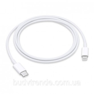 Дата кабель для Apple USB-C to Lightning Cable (ААА) (1m) no box (Белый. . фото 2