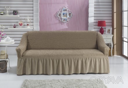 Чехол на трехместный диван,Турция со оборкой DO&CO
Универсальный чехол на мебель. . фото 1