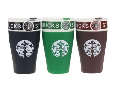 Красивая керамическая чашка от всемирно известного бренда Starbucks c термоизоля. . фото 2