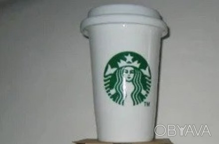 Красивая керамическая чашка от всемирно известного бренда Starbucks c термоизоля. . фото 1