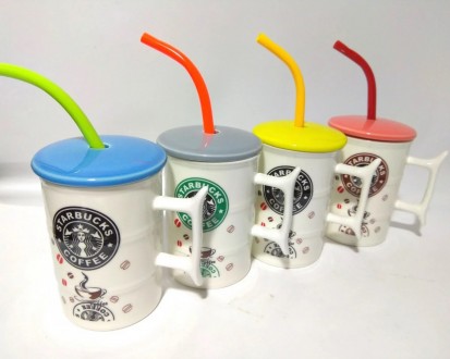 Красивая керамическая чашка от всемирно известного бренда Starbucks c термоизоля. . фото 3