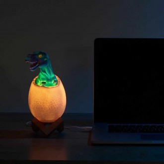 Ночной светильник Elite - динозавр EL-543-12. 3 режима . Зарядка через USB кабел. . фото 4