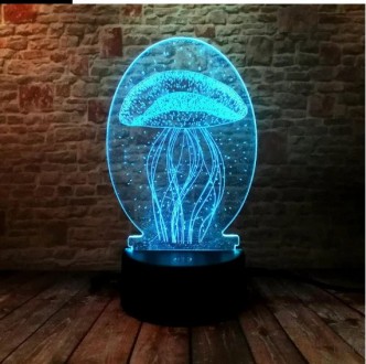 Трехмерный светодиодный светильник 1113 "Медуза"
Если вы хотите сменить обычный . . фото 3