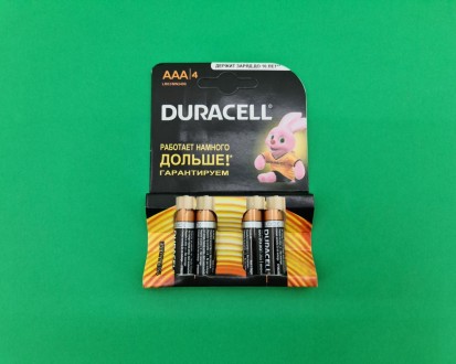 Батарейка Duracell (ААA R3) алкалиновые (Б-4) (4 шт). Дніпро. фото 1 Батарейка Duracell (ААA R3) алкалиновые (Б-4) (4 шт). Дніпро. фото 1
