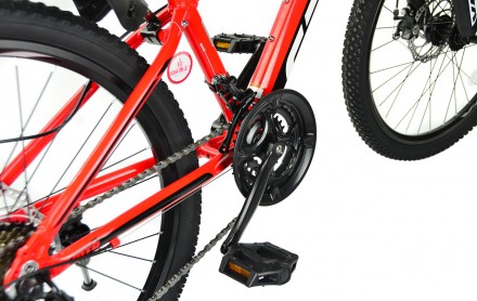
Велосипед RoyalBaby MTB 1.0 24" - легкий хардтейл для подростков с хорошей прох. . фото 6