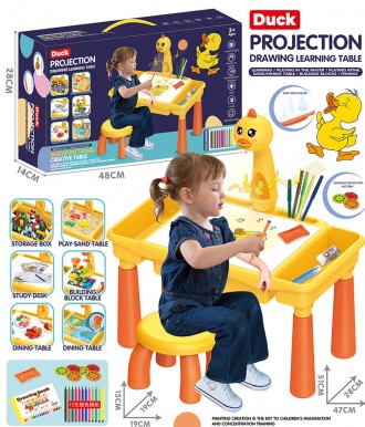 Столик со стульчиком и проектором для рисования арт. 201-12B
Универсальная игруш. . фото 6