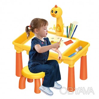 Столик со стульчиком и проектором для рисования арт. 201-12B
Универсальная игруш. . фото 1