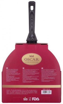 Краткое описание:Сковорода з кришкою Oscar Nest, 24 смКорпус виготовлений з висо. . фото 3