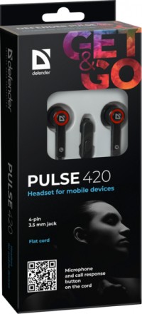 Краткое описание:Компактная и стильная гарнитура Defender Pulse 420 для смартфон. . фото 6