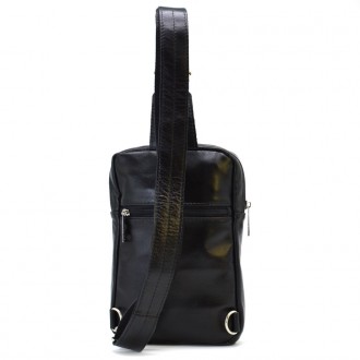Кожаный мужской слинг, косуха, рюкзак на одно плечо GA-0205-3md TARWA Незаменимы. . фото 6