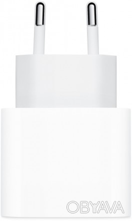 Адаптер Apple USB-C потужністю 20 Вт дає можливість швидко й ефективно заряджати. . фото 1