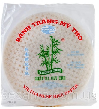 Рисовий папір для спринг-ролів Rice Paper TUFOCO 30+л д.22см 340г (В'єтнам). Харків. фото 1 Рисовий папір для спринг-ролів Rice Paper TUFOCO 30+л д.22см 340г (В'єтнам). Харків. фото 1