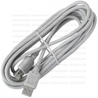 Шнур USB, штекер A - штекер А, version 2.,0, Ø4.5мм, 3м
Шнур предназначен. . фото 4