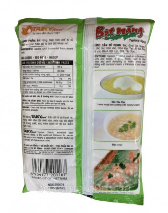 Крохмаль тапіоки Taky food (Bot Nang) — це безглютенове борошно, витягнуте з кор. . фото 3