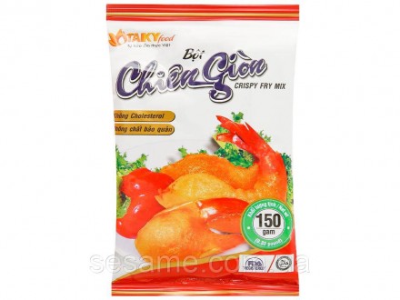 Мука мікс для панірування Tai Ky Red Crispy Fried Powder 150 g (В'єтнам)
Склад: . . фото 2
