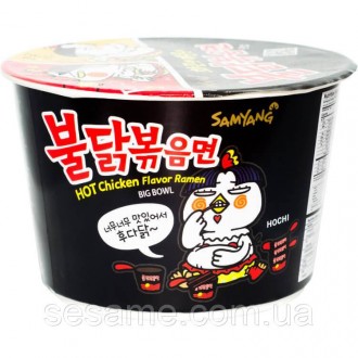 Hot Chicken Flavor Big Bowl
Корейську локшину швидкого приготування люблять за н. . фото 4