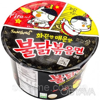 Hot Chicken Flavor Big Bowl
Корейську локшину швидкого приготування люблять за н. . фото 1