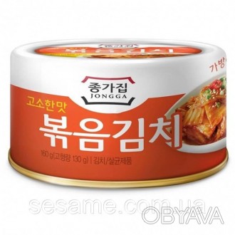 Консервована смажена корейська капуста кімчі - відмінний азіатський гарнір. Тако. . фото 1