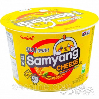 Суп рамьон сирний Samyang 120г
Корейські рамьони вже давно стали популярними дал. . фото 1