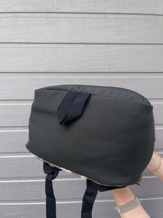Мужской рюкзак городской молодежный, стильный тканевый рюкзак хаки пиксель камуф. . фото 6
