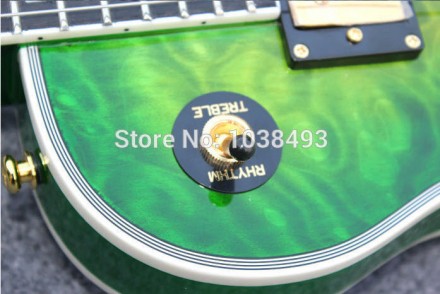 Электрогитара Gibson Les Paul Custom Brown Green. С логотипом Gibson. 
Красивая . . фото 4