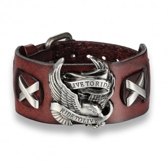 Кожаный браслет харли дэвидсон Harley-Davidson мужской женский меломана гитарист. . фото 2
