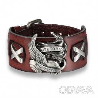 Кожаный браслет харли дэвидсон Harley-Davidson мужской женский меломана гитарист. . фото 1