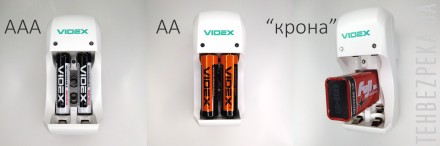 
 
Зарядное устройство Videx N201plus NiMН, NiCd АКБ типа АА, ААА, 6F22, ток до . . фото 7