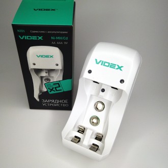 
 
Зарядное устройство Videx N201plus NiMН, NiCd АКБ типа АА, ААА, 6F22, ток до . . фото 2