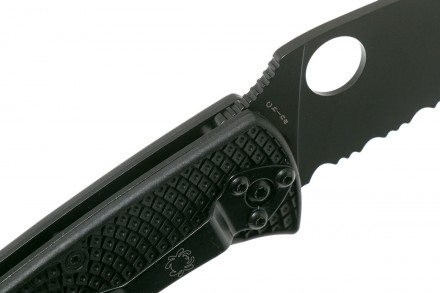 Нож Spyderco Tenacious Black Blade FRN , полусеррейтор
Артикул Spyderco C122PSBB. . фото 8
