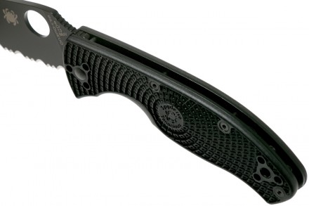 Нож Spyderco Tenacious Black Blade FRN , полусеррейтор
Артикул Spyderco C122PSBB. . фото 4