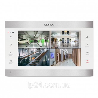 IP-видеодомофон Slinex SL-10IPTHD (silver+white) с цветным сенсорным 10 дюймовым. . фото 4