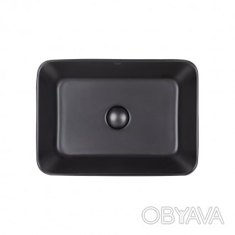 Раковина-чаша Qtap Virgo 490х350х110 Matt black QT18112261MBMB стає все більш по. . фото 1