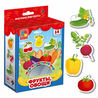 Гра для малюків "Овочі, фрукти" VT3106-03 на магнітах. Рогатин. фото 1 Гра для малюків "Овочі, фрукти" VT3106-03 на магнітах. Рогатин. фото 1