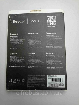 Електронна книга з ч/б екраном 6", E-Ink Pearl HD, роздільна здатність 1024x758 . . фото 7