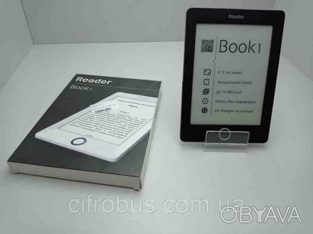 Електронна книга з ч/б екраном 6", E-Ink Pearl HD, роздільна здатність 1024x758 . . фото 1