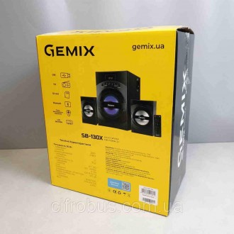 Мультимедийная акустическая система Gemix SB-130X с отменным и насыщенным звучан. . фото 7
