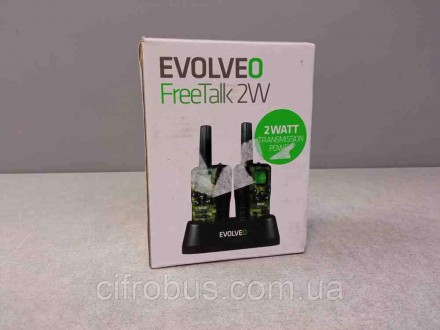 Рации Evolveo FreeTalk 2W
Модель с радиусом действия до 15 км, зарядная станция,. . фото 9