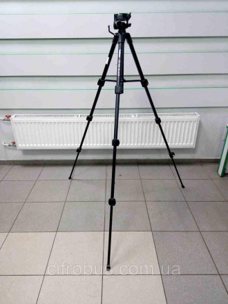 Hапільний трипод, для фотокамер, максимальна висота 146 см, 3D-головка, навантаж. . фото 5