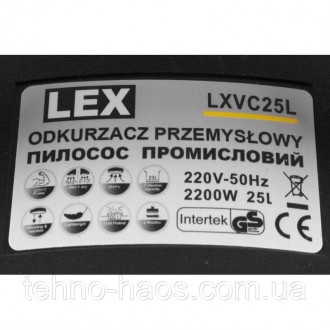  Промышленный пылесос LEX LXVC25L идеально подходит для чистки влажных и сухих п. . фото 6