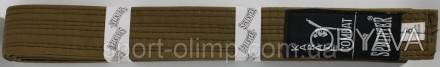 Пояс для каратэ выполнен из плотной хлопчатобумажной ткани, надежный и удобный в. . фото 1